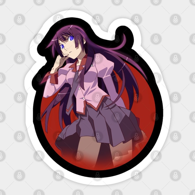 Hitagi Senjogahara Sticker by Sparkledoom